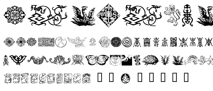 Cultural Icons font